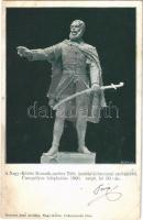 1900 Nagykőrös, Kossuth szobor ünnepélyes leleplezése 1900. szeptember hó 30-án. Tóth András debreceni szobrász alkotása. Geszner Jenő kiadása (Rb)