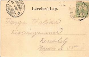 1904 Balatonfüred, Hercegprímási lak (szakadás / tear)