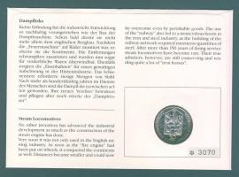 Csehszlovákia 1989. 50K Ag "150 éves a vasút" érmés, bélyeges borítékon T:1