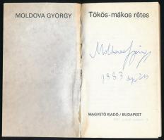Moldova György: Tökös-mákos rétes. Rakéta Regénytár. Bp.,1982,Magvető. Kiadói papírkötés. A szerző á...