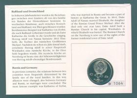 Szovjetunió 1991. 1R "Makhtumkuli költő" érmés, bélyeges borítékon T:PP