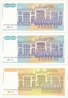 Jugoszlávia 1993. 500.000.000D (2x) + 500.000D T:I,I- 
Yugoslavia 1993. 500.000.000 Dinara (2x) + 5...