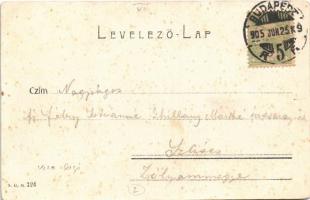 1905 Budapest XIII. Vizafogó, Duna part, kikötő hajóval, mosóasszonyok (fl)