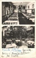 1941 Budapest XIV. Makrapipa Vendéglő és étterem, belső és kert. Tulajdonos Buruczky József. Bosnyák utca 3.