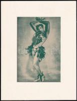 Josephine Baker, nyomat, paszpartuban, 16,5x11 cm