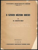 Sebestyén Károly: A szegedi múzeum kincsei. Vetitettképes Ismeretterjesztő Előadások. I. sor. 18. sz. Bp., 1936., Közgyűjtemények Ismeretterjesztő Irodájának kiadása,(Kecskemét,Elős Kecskeméti Hírlapkiadó-ny.), 28 p. Benne képjegyzékkel. Kiadói papírkötés, sérült borítóval.