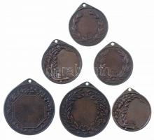 6xklf Br sport díjéremtétel, közte 3db "Füsti Ötvös" gyártói jelzéssel T:1-2