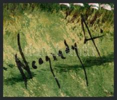 Neogrady A jelzéssel: Vízparti táj. Tempera, papír, 23x32 cm