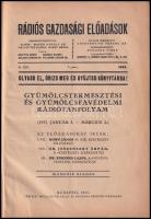 1933 Gyümölcsterjesztési és Gyümölcsfavédelmi rádiótanfolyam 1933. Bp., Pátria. 90p. Félvászon kötés...