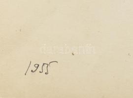 Iványi Grünwald Béla jelzéssel: Dombos táj. Akvarell, papír, lap széle sérült, 30,5x43 cm