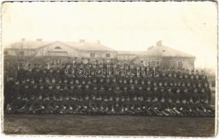 1948 Nagykanizsa, Magyar katonák csoportképe. photo (EK)