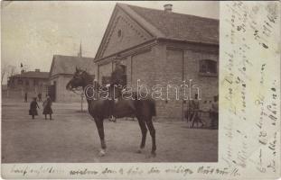 1901 Osztrák-magyar lovas katona / Austro-Hungarian K.u.K. military, cavalryman. photo (EB)