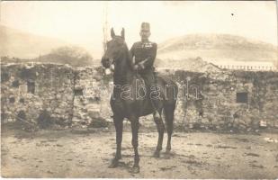 1915 Lukács Géza tábornok Montenegróban / WWI Austro-Hungarian K.u.K. military, General Lukács in Montenegro. photo (vágott / cut)