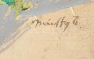 Márffy Ö jelzéssel: Csendélet. Olaj, vászon, kartonra kasírozva, 60x60 cm