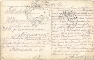 1915 Osztrák-magyar katonák csoportja télen, mészáros / WWI Austro-Hungarian K.u.K. military, group ...