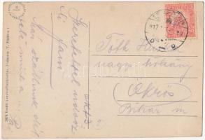 1917 Székesfehérvár, Szögyén Marich és Megyeház utca, Herczeg Sándor és társa üzlete. Vasúti levelez...