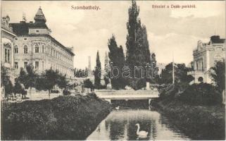 Szombathely, Deák park, híd. Gránitz Vilmos kiadása