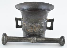 1916 I. világháborús öntöttvas mozsár. Durch Krieg zum Sieg 1914-1916. d:12 cm, m:11,5 cm