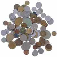100db-os magyar és külföldi érmetétel T:vegyes 100pcs Hungarian and foreign coin lot C:mixed