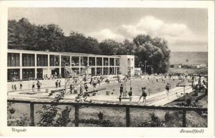 1940 Ungvár, Uzshorod, Uzhhorod, Uzhorod; strandfürdő / swimming pool