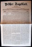 1843 Pesther Tagesblatt c. újság kiváló állapotban