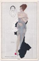 Pride. Gently erotic Art Nouveau postcard. Reinthal & Newman No. 991. s: Raphael Kirchner