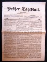 1843 Pesther Tagesblatt c. újság kiváló állapotban