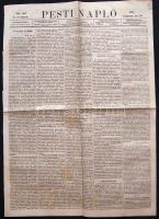 1863 A Pesti Napló újság 45kr-os szignettával