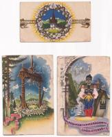 7 db RÉGI Bozó irredenta üdvözlő képeslap / 7 pre-1945 irredenta greeting postcards by Bozó