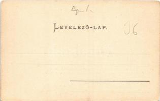 1902 Budapest I. Krisztinaváros és a Tabán látképe a Gellérthegyről nézve. Ganz Antal 32. (EK)