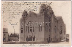 1929 Losonc, Lucenec; új zsidó templom, zsinagóga / synagogue. Lichtig 1401.