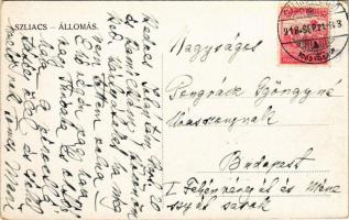 1918 Szliács, Sliac; vasútállomás / railway station