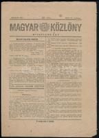 1947 Magyar Közlöny 163. sz., 1947. júl. 20., benne halottnak nyilvánítottak névsorával (kb. 3 oldal), köztük sok II. világháború során elhunyt zsidó személlyel. 8 p.