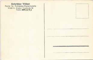 Wien, Vienna, Bécs XXI. Leopoldau, Gaswerk. gebrüder Völkel Atelier für Architektur-Papiermodelle / ...