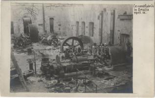 1917 Braila, Cementfabrik / Cement factory destroyed in WWI. photo