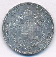 1869GYF 1Ft Ag "Ferenc József / Angyalos címer" Körmöcbánya T:2
Hungary 1869GYF 1 Forint ...