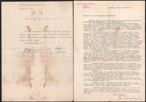 cca 1946-1949 A II. világháború során deportált zsidó személy hagyatéki iratai, 12 db