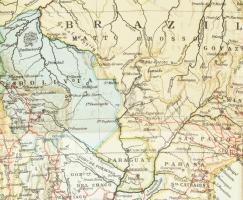 cca 1930 Észak-Amerika és Dél-Amerika politikai térképe, 2 db. Tervezte és rajzolta: Kogutowicz Manó...