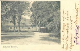 1906 Komáromszemere, Semerovo; Engel-Halassy kúria, kastély. Zichy család levele Károlyi Fanny grófnőnek / castle