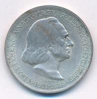 1936. 2P Ag "Liszt Ferenc" T:1- patina Adamo P7