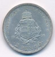 1936. 2P Ag "Liszt Ferenc" T:1- patina Adamo P7