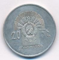 1956. 20Ft Ag "Tízéves a Forint (Jó Forint sor)" T:1-,2 patina Adamo EM5