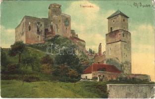 1910 Trencsén, Trencín; vár. Gansel Lipót kiadása / Trenciansky hrad / castle (EM)