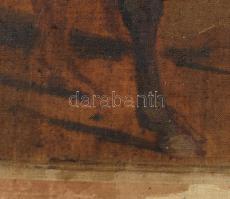 Deák Ébner Lajos (1850-1934): Lovak. Olaj, vászon. Jelezve jobbra lent. Proveniencia: Kézdi-Kovács L...