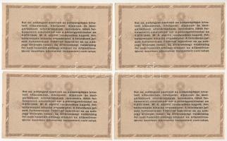 1946. 10.000AP (4x) sorszámkövetők "D 39 08078 - D 39 08081" T:I- 
Adamo P49