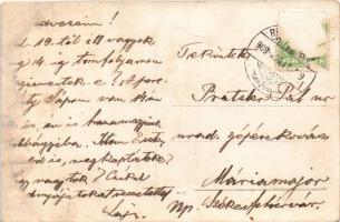 1909 Rimaszombat, Rimavská Sobota; a mezőgazdasági tanfolyam tanárai és hallgatói az 1909. évben / t...