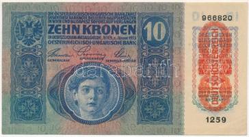 1915. 10K T:II szép papír
Hungary 1915. 10 Korona C:XF fine paper
Adamo K11