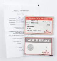 Omega Genéve automata férfi karóra. Újszerű állapotban, szervizpapírral, eredeti, kopott dobozában, ...