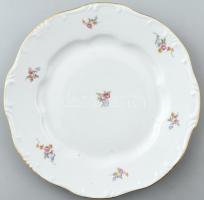 6+6 db Zsolnay lapos és leveses tányér. Matricás, jelzett, kis kopásokkal. d: 24 cm