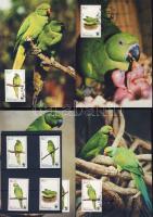 2003 WWF Papagáj sor+CM sor Mi 963-966